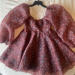 Selfie - Free People Puff Sleeve Floral Dress